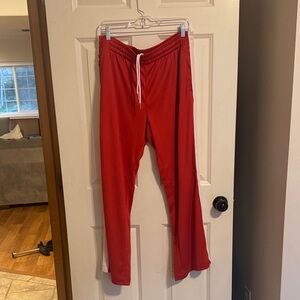 Red Athletic Pants with Drawstring Abercrombie and fitch women’s